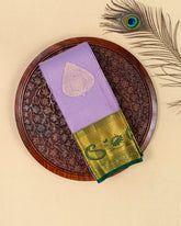 SC3473 - Silk Saree With Contrast Border And Zari Lines